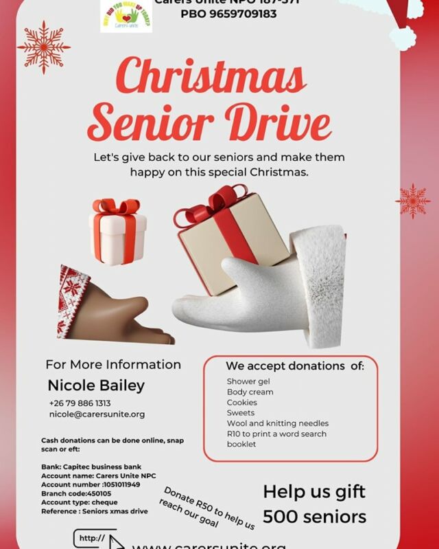 Christmas Packs for Seniors